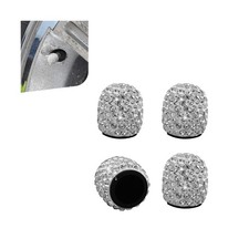 4PCS Tire Valve Stem Caps, Bling Crystal Rhinestone Wheel Tire Valve, Dustpro...