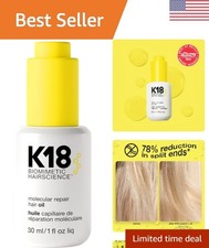 1 Fl Oz Molecular Repair Oil - Reduces Frizz  Enhances Shine for All Hair Types