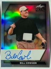 2026 Leaf Metal Bill Cowher Auto Autograph Prismatic Silver On Card #d 2/10