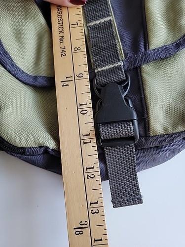 Eddie Bauer Cross Body Bag Green Grey Adjustable Strap 10x12" - Picture 5 of 10