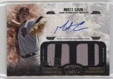 2016 Topps Tier One Relics /25 Matt Cain #AT1DR-MCA Dual Patch Auto 0b0