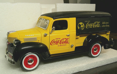 Coca-Cola 1947 Dodge Canopy Delivery Van Bank USED/NEW