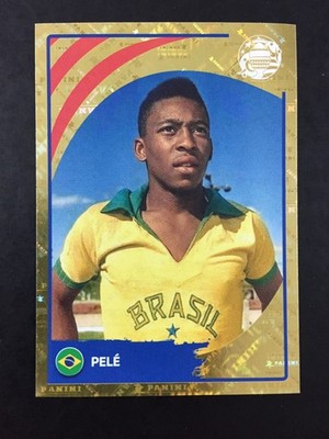 Pele Sticker Panini Copa America 2024 Conmebol / LEG3 Gold Foil Legends