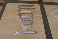 12 VARIOUS COMBINATION WRENCH LOT, MOSTLY GREAT NECK METRIC