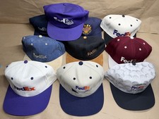 Lot of 10 FedEx Federal Express SnapBack Trucker Hat Vintage Purple Blue