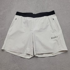 Nobull Shorts Mens L Light Gray Stretch 6.5” Unlined Crossfit Gym Performance