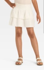 Girls' Gauze Woven Skort - Cat & Jack&trade; cream M 8 Skirt Shorts