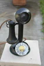 Early American Electric Candlestick Telephone - Step Base