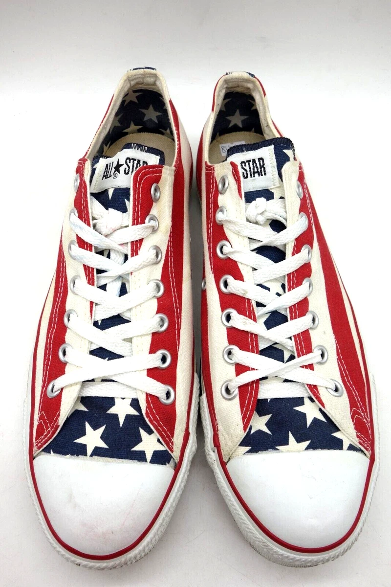 Raap naaimachine Methode Converse All Star Made In USA United States Flag Low Sneakers Shoes  Men&#039;s 11.5 | eBay