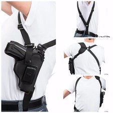 Left Hand Vertical Carry Shoulder Holster Fits Glock42