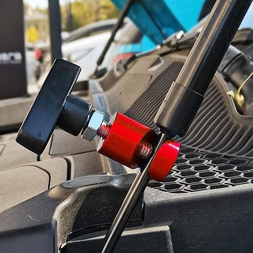 2Pcs Red Hood Engine Cover Struts Stay Stopper Holder Trunk Lift Support Clamp - Picture 5 of 8