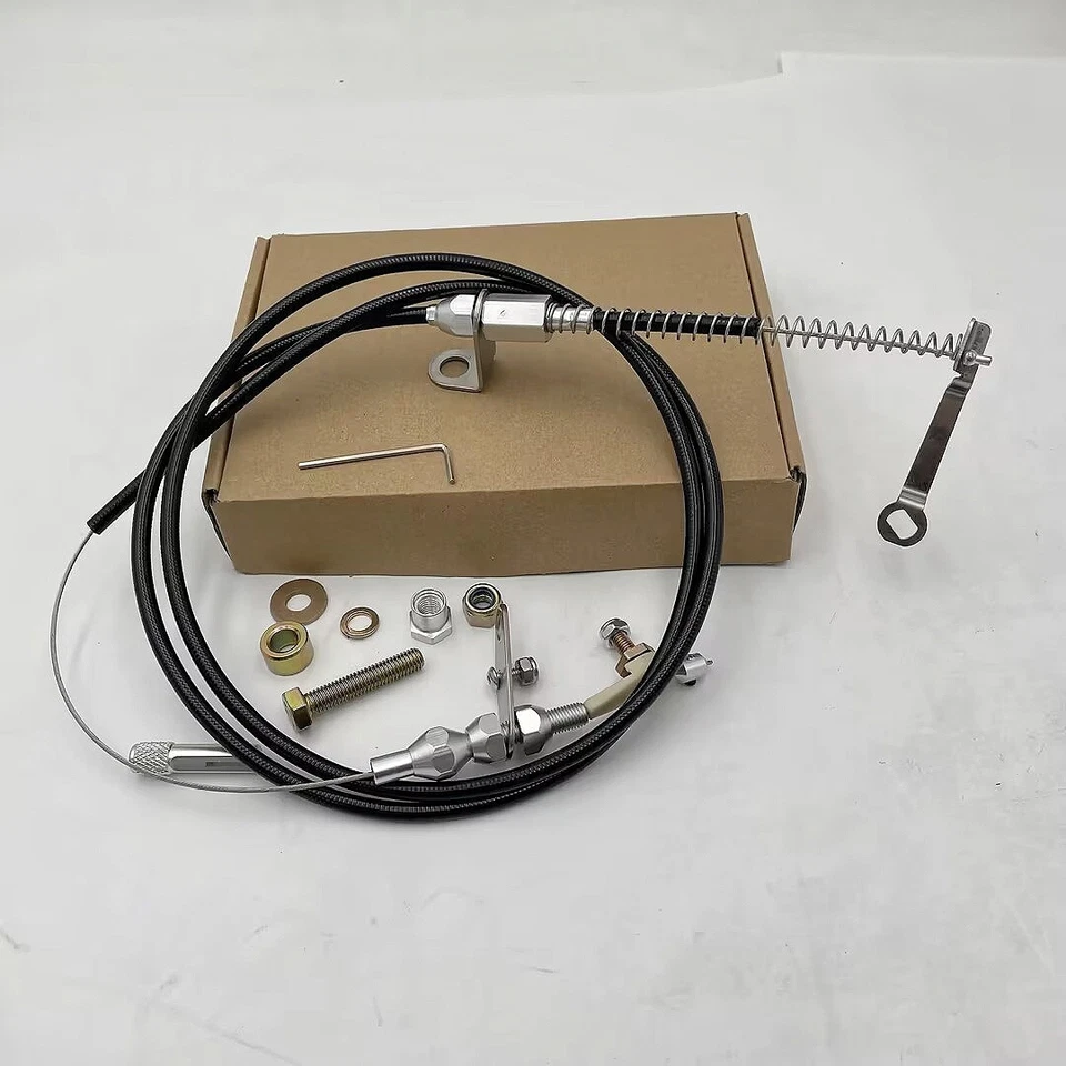 New Black Kickdown Cable Kit For Ford/AOD Lokar KD-2AODU - Image 3 of 4