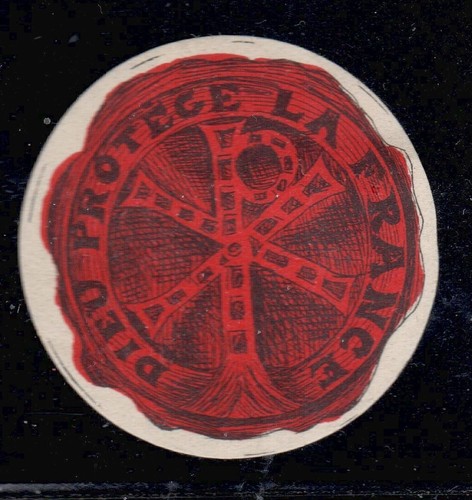 EI1056 Poster stamp Propaganda: Dieu Protege la France