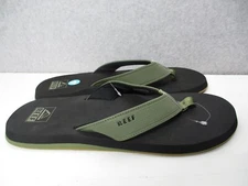 Reef Layback Summer Beach Pool Sandals Thongs Flip Flops Green Mens Sz 13