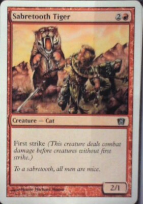 Sabretooth Tiger - 8th Edition: #217, Magic: The Gathering Nm R42