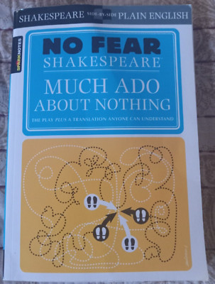 Much Ado About Nothing (No Fear Shakespeare) - Paperback - VERY GOOD