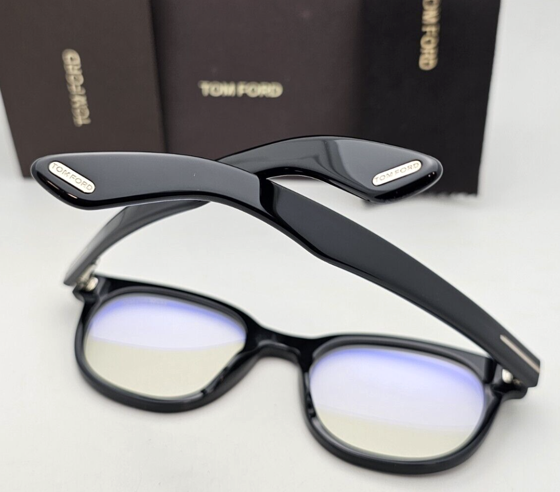 New Tom Ford Reading Glasses TF 5807-B 001 50-21 145 Black & Gold