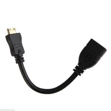 Mini HDMI to HDMI Cable Adapter For DSLR Camera Laptop Camcorder Tablet 15cm