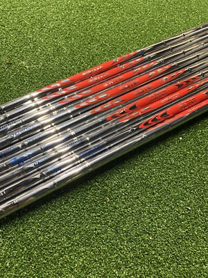 Set Of 9  x NS PRO Modus 3 Tour 130 R Flex TT Golf Shaft 3-PW + 1 Extra Wedge