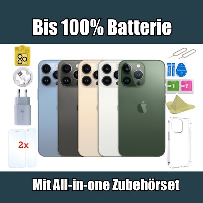 Apple iPhone 13 Pro - 128 256 512GB - Graphit Blau Silber Grün + Set