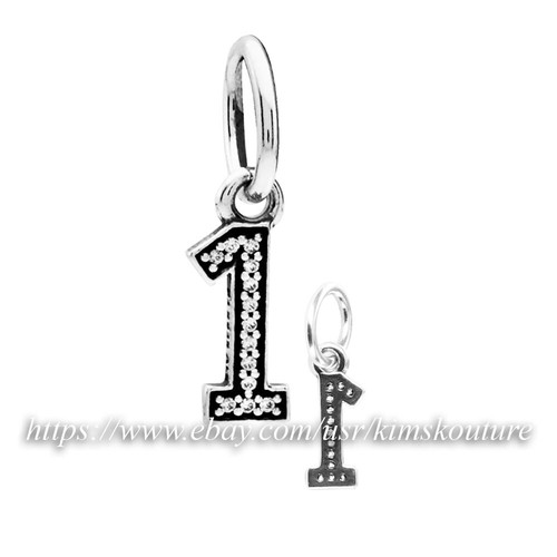 Authentic Pandora Number 1 Pendant 