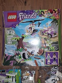 Lego Friends Jungle Bridge Rescue 41036 Retired 365 Pieces Factory Sealed Bags