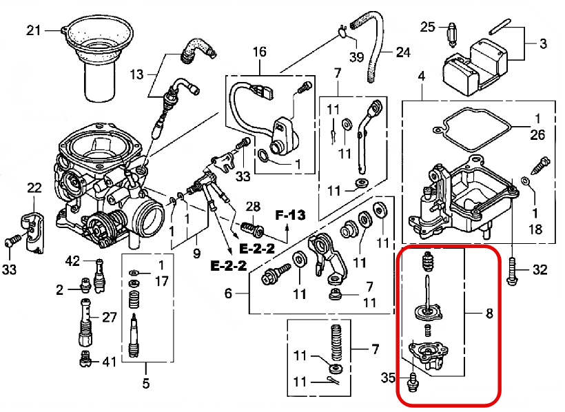 Carburetor Diaphragm Accelerator Pump For Honda Shadow VLX 600