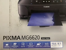 Black Canon Printer Pixma MG6620 Wireless All-In-One Inkjet - Print, Scan, Copy
