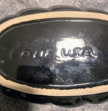 4 Vintage Calif USA Pottery Glaze Pot Ceramic Succulent Planter Bowl