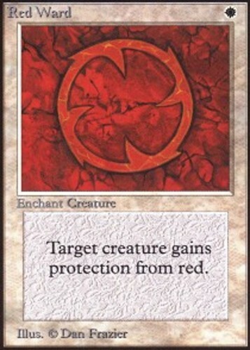 Red Ward PL/MP, English MTG Unlimited