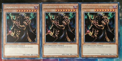 3x Eindringlinge der Finsternis TAMA-DE046 RARE 1.AUFL DEUTSCH PLAYSET Yu-Gi-Oh