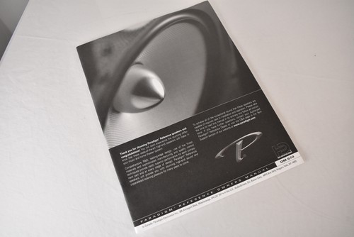 Paradigm OM-570 Original Owner's Manual - 第 1/3 張圖片