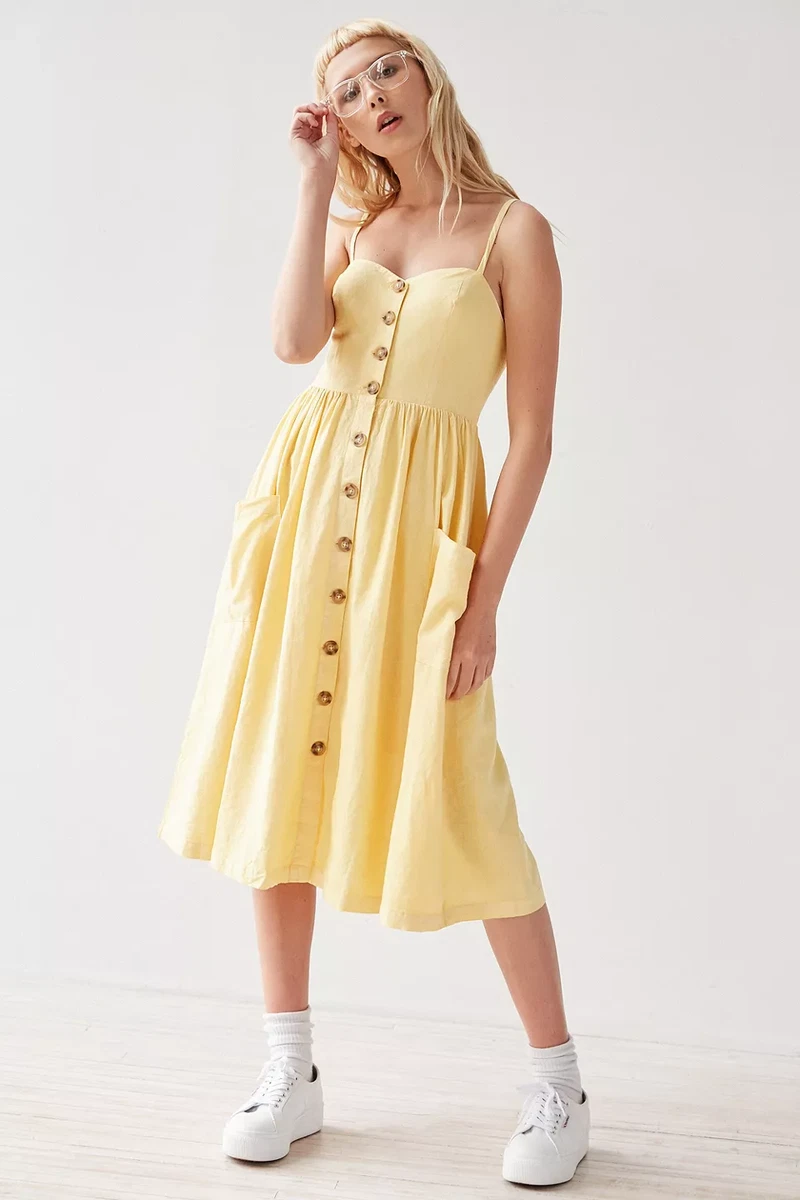Linen dress urban clearance outfitters