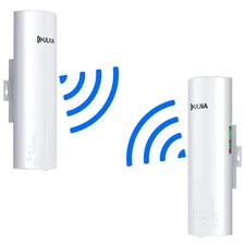 2Pack Wireless Ethernet Bridge 3KM Long Range Gigabit WiFi Bridge 1200Mbps PTMP