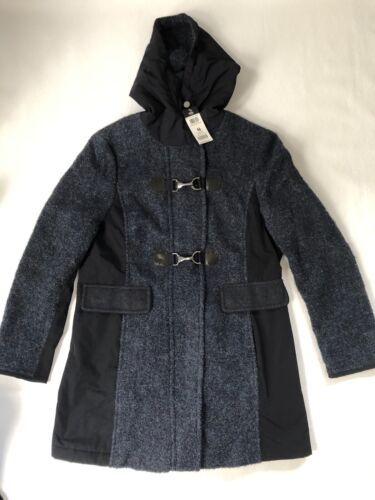 Gil Bret Coat/Duffle Coat Navy Blue Boucle and Black Size UK. XL EU.46 RRP £320 - Picture 1 of 8