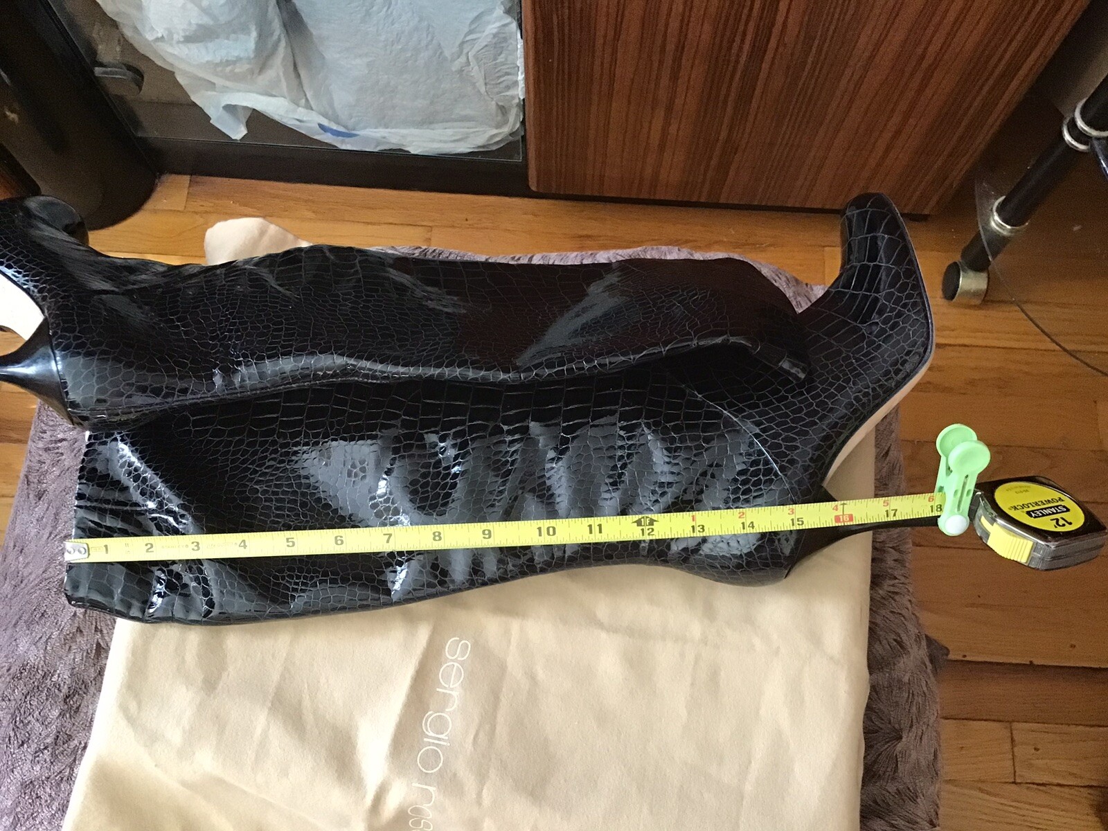 Sergio Rossi Genuine Python  Long Length Boots, P… - image 9