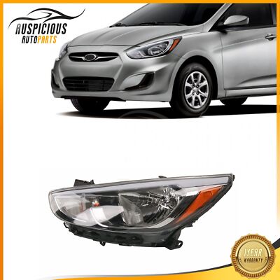 For 15-17 Hyundai Accent With Bulb Headlight Assembly Driver Left HY2502192