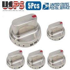 5 Set of DG64-00472A Dial Knob for Samsung Range Oven Replaces DG64-00347B