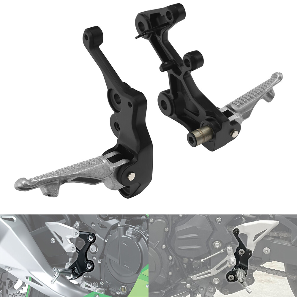 Driver Footpegs Footrest Bracket Fit For Kawasaki Ninja 500