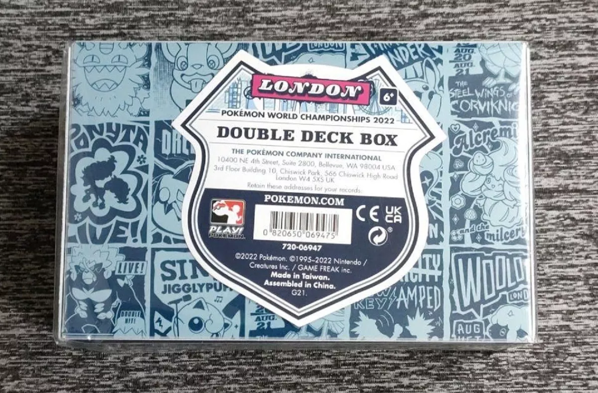 Pokémon World Championships 2022 London Exclusive Deck Sleeves Sealed