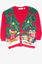 Vintage Red Ugly Christmas Cardigan 61957