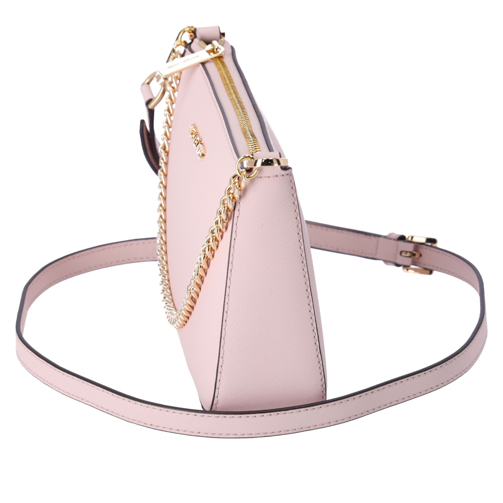 Michael Kors Jet Set Travel Medium Zip Pouchette Crossbody Powder 