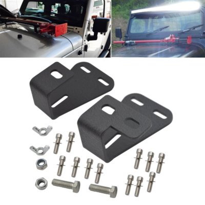 #ad High Lift Jack Carrier Hood Mount Bracket Fit Jeep Wrangler CJ YJ TJ 1944 2006 $22.24