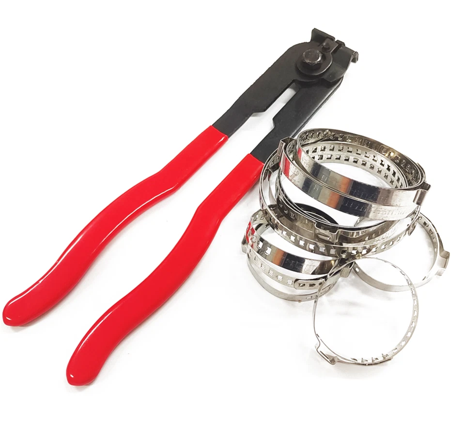 For Auto/ATV CV Joint Axle Boot Clamp Pliers Tool with 10 Crimp Bands Replace US - Image 4 of 4