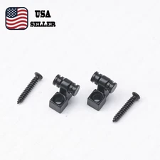 Pair of Roller String Trees String Retainer Guide for ST Tele Style Guitar Black
