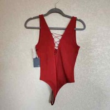 Aritzia Black Bodysuit Thong Size Medium Womens