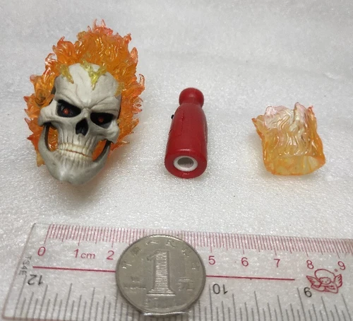 Figura Cabeza Esculpida 1/6 Hot Toys TMS005 Ghost Rider Agentes de Escudo Accesorios