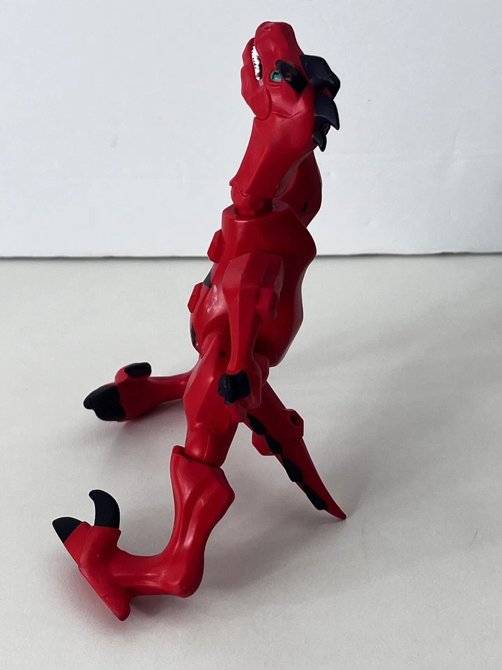 Figura de dinosaurio Hasbro Jurassic Park World Hero Mashers 2015 velociraptor rojo Foto 4 de 4