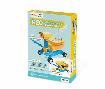 Tenergy Odev Geo Salt Water Solar Powered DIY Robot * STEM Toy NEW Green Science