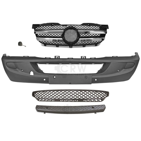 StoßStange Vorne Schwarz Pdc Inkl. ZubehöR FüR Mercedes Sprinter 906 Bj. 06-13-image